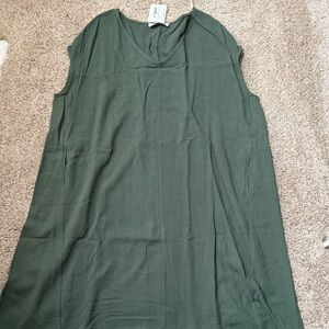 Double Zero Sleeveless Gray/Green Dress/coverup